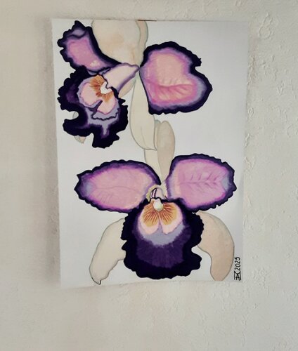 Die zarte farbe lila,Duft Orchidee!! von Angelo Marzullo, Malerei kaufen auf Singulart