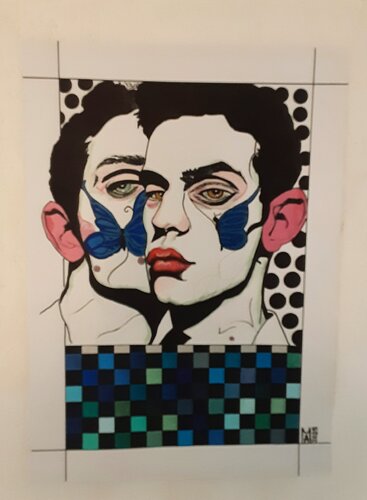 Mystiker Ambitionen!!! Zart wie Schmetterlinge di Angelo Marzullo, Pittura in vendita su Singulart