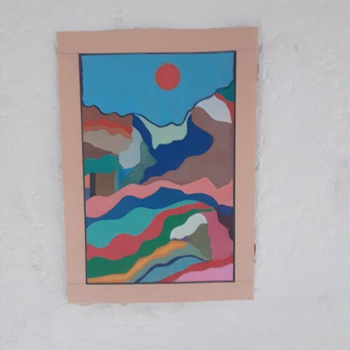 Landschaft  aus fremde laender van Angelo Marzullo, Schilderij te koop op Singulart