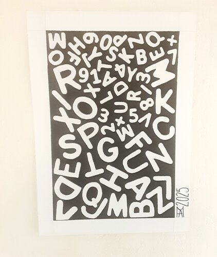 Buchstaben Salat von Angelo Marzullo, Malerei kaufen auf Singulart