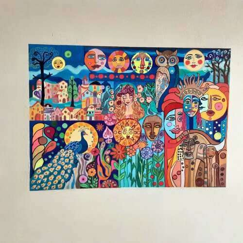 Opera dei pupi by Angelo Marzullo, Painting for Sale on Singulart