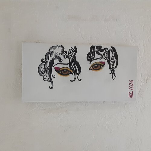 Wenn die augen  der Spiegel  der Seele sind par Angelo Marzullo, Peinture en vente sur Singulart