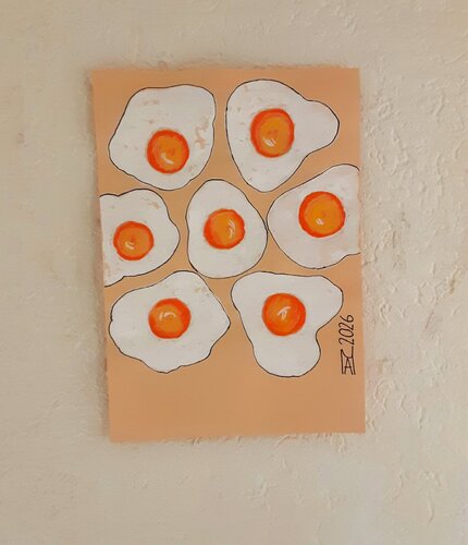 Le uova a occhio di bue van Angelo Marzullo, Schilderij te koop op Singulart