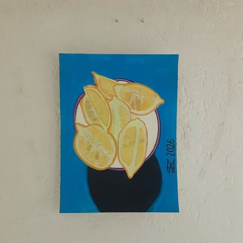 Limoni siciliani di Angelo Marzullo, Pittura in vendita su Singulart