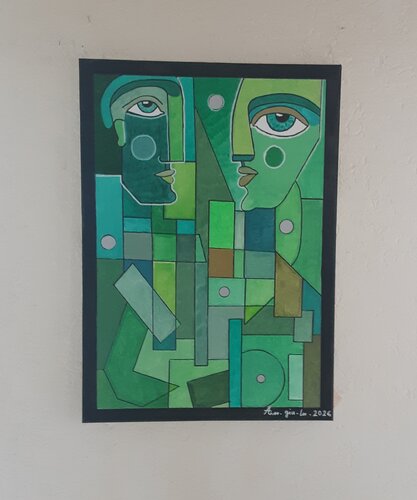 Ciclopi di Angelo Marzullo, Pittura in vendita su Singulart