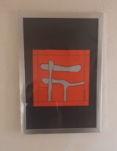 Feuer,wasser und erde und luft .Das streben nach glück und Freiheit! van Angelo Marzullo, Schilderij te koop op Singulart