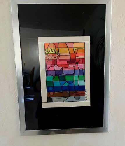 Feuer,wasser und erde und luft. Glücks  momenten ! van Angelo Marzullo, Schilderij te koop op Singulart