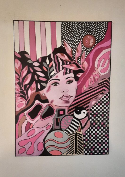 Frau in pink. Angelo Marzullo