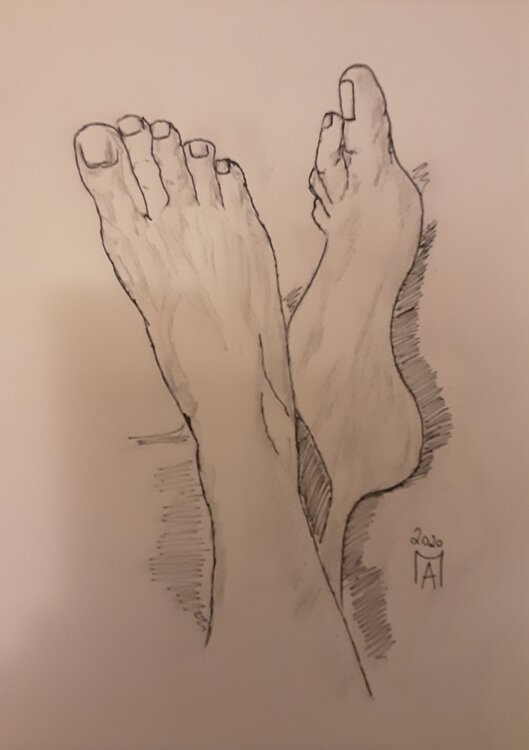 Studie  Füße. Angelo Marzullo