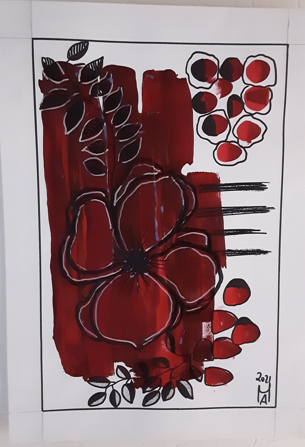 Blumen  in elementare  Farbe mit großer  Wirkung. Angelo Marzullo