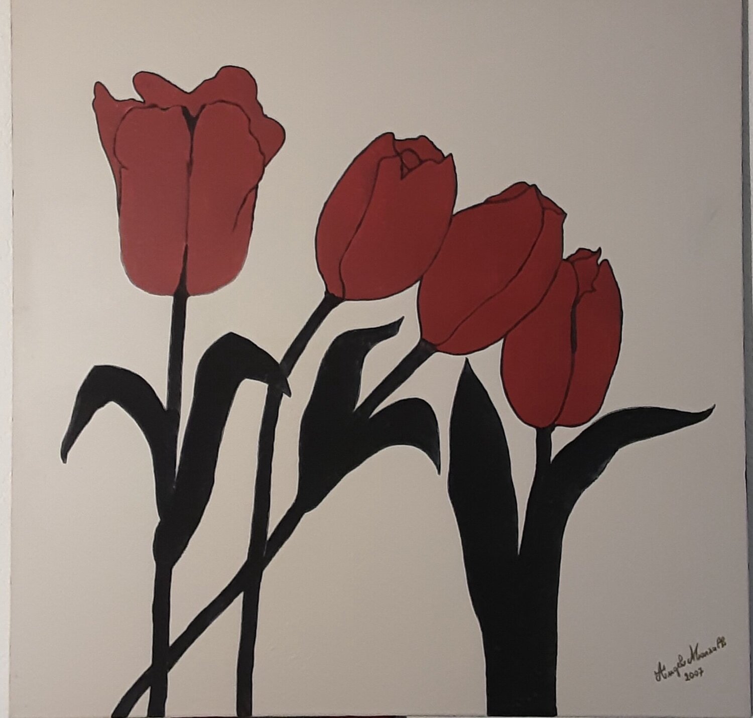 Tulpen aus Holland Angelo Marzullo Originalgemälde zu verkaufen