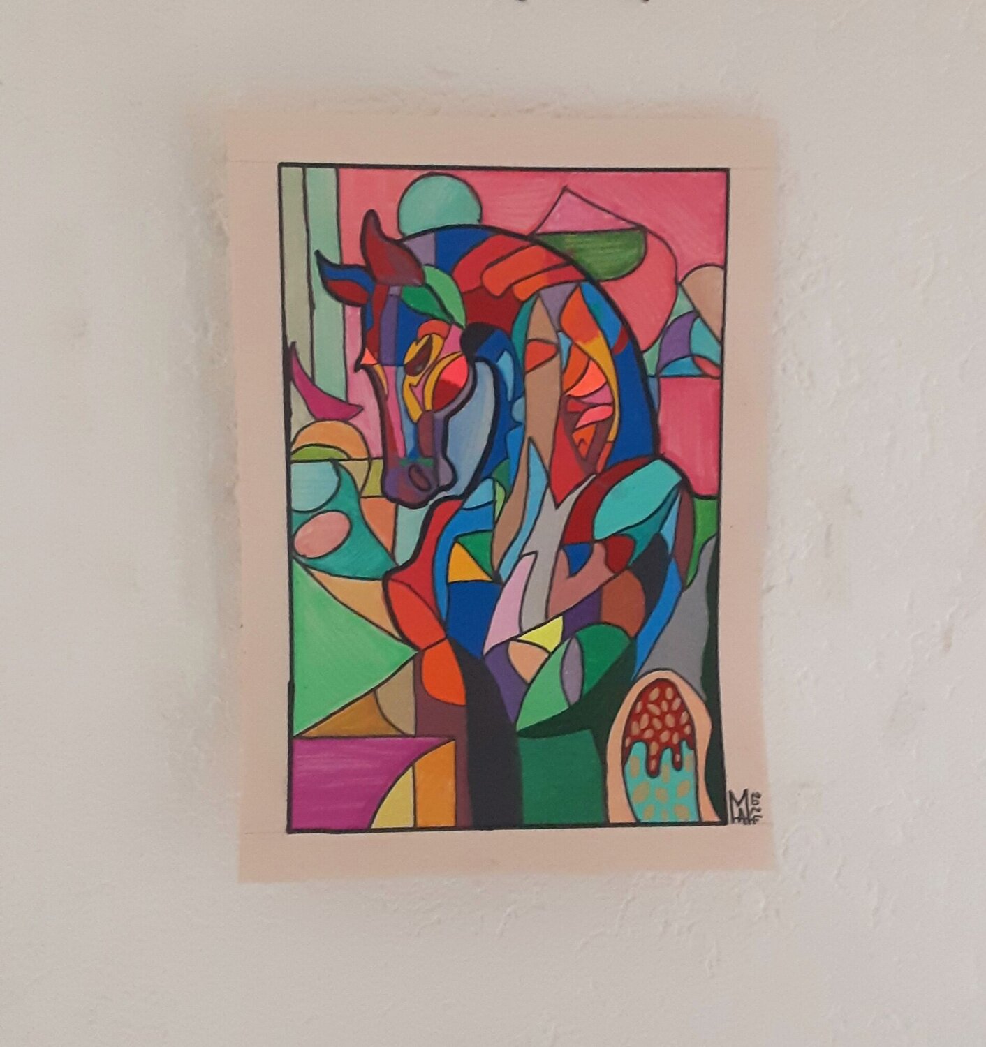 Buntes pferd. Angelo Marzullo