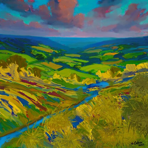 Landscape52 by Berrie Coelman, Digital for Sale on Singulart