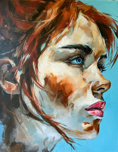 Portrait ‘ 0134 von Ferenc Racz, Malerei kaufen auf Singulart