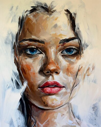 Portrait 8089’ van Ferenc Racz, Schilderij te koop op Singulart