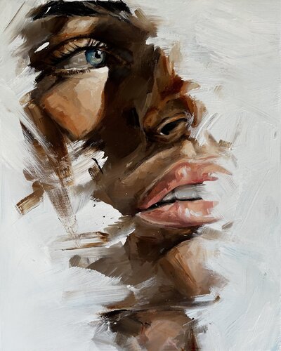 Portrait 2411’ di Ferenc Racz, Pittura in vendita su Singulart