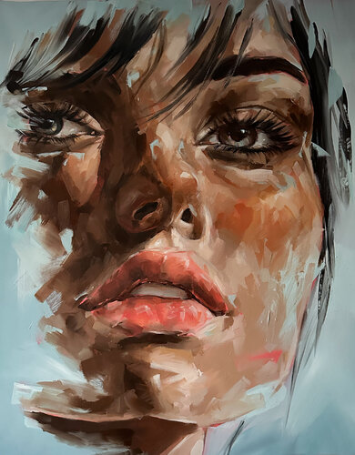 Portrait 1018’ by Ferenc Racz, Painting for Sale on Singulart