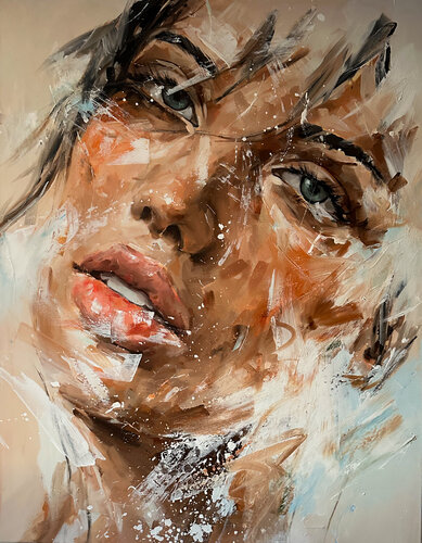 Portrait 2178’ van Ferenc Racz, Schilderij te koop op Singulart
