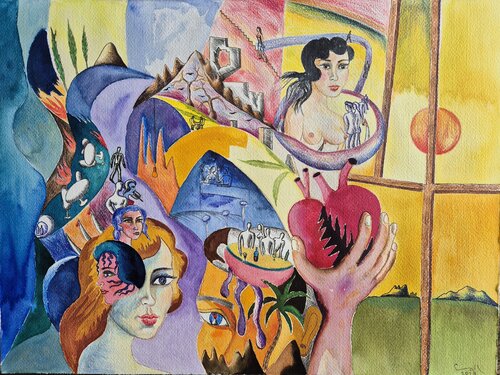 Emotional journey by Victor Collcardenas, Work on Paper for Sale on Singulart