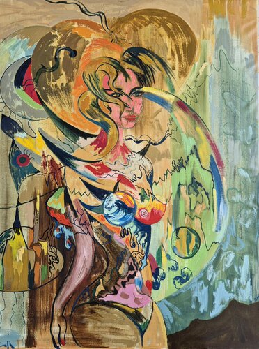 Mujer atómica von Victor Collcardenas, Malerei kaufen auf Singulart