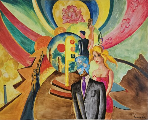 Un sueño en rosa by Victor Collcardenas, Painting for Sale on Singulart