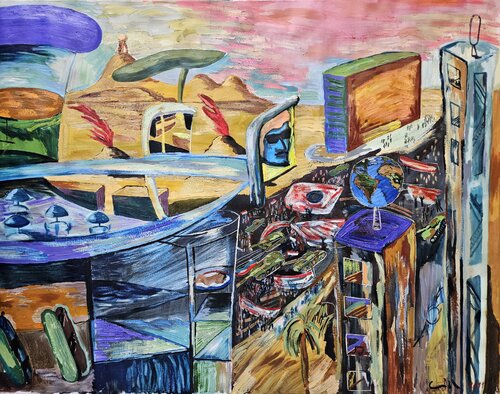 La caída del maligno von Victor Collcardenas, Malerei kaufen auf Singulart