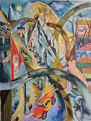La premonición by Victor Collcardenas, Painting for Sale on Singulart