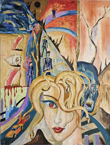 La medusa von Victor Collcardenas, Malerei kaufen auf Singulart