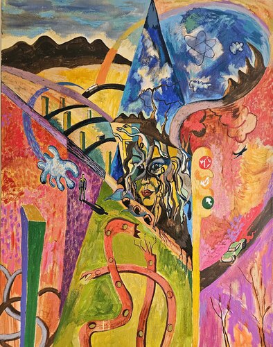 Medusa guardiana del portal von Victor Collcardenas, Malerei kaufen auf Singulart