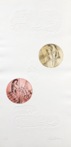 Two Nudes and Nude with Cat di Hoi Lebadang, Stampa in vendita su Singulart