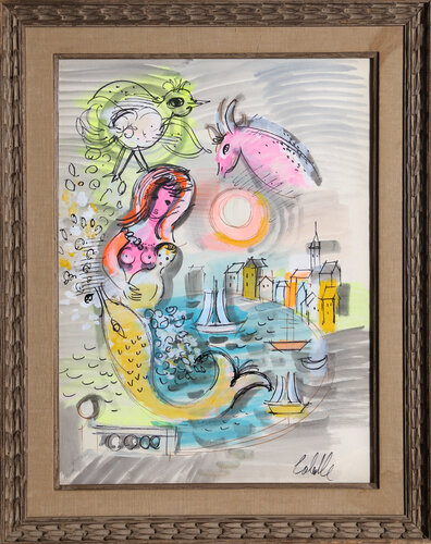 Mermaid de Charles Cobelle, Obra en papel a la venta en Singulart