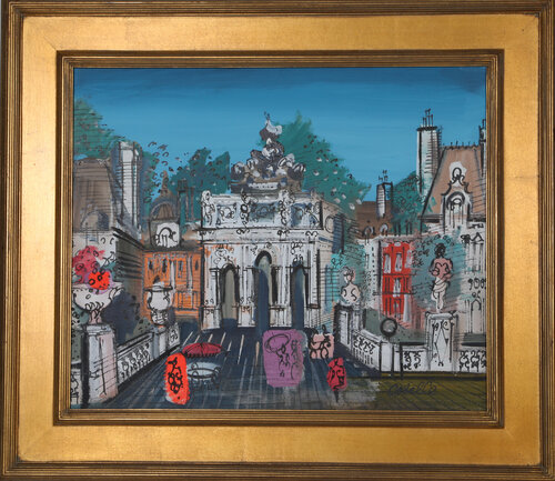 Paris Street with Monuments de Charles Cobelle, Pintura a la venta en Singulart