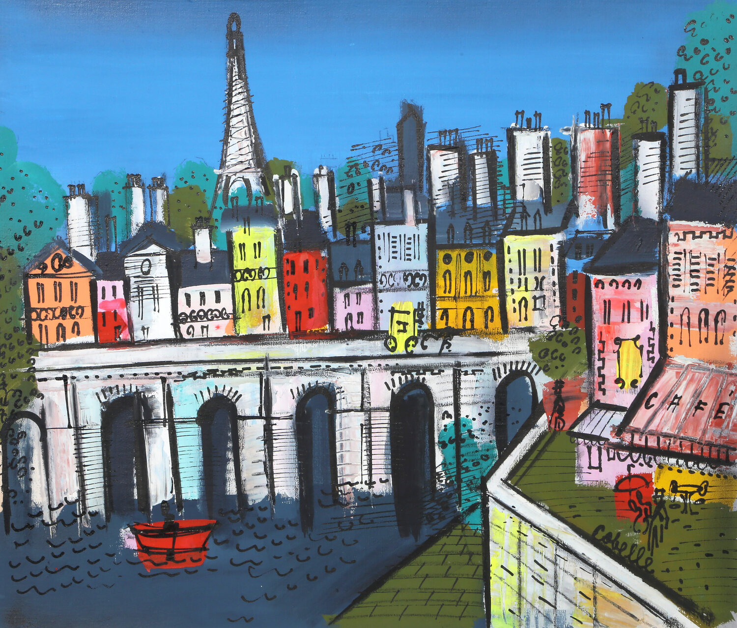 Paris Blue Sky Charles Cobelle