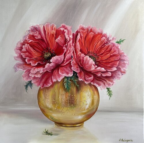 Scarlet Glow van Olga Valenzuela, Schilderij te koop op Singulart