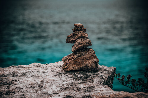 Die Karibik bei Cancun: Steinpyramide zu Meditieren by Andreas Bromba, Photography for Sale on Singulart