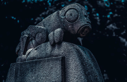 Mystisches Maya-Land: Grashüpfer  - wie im Urwald von Yucatan by Andreas Bromba, Photography for Sale on Singulart