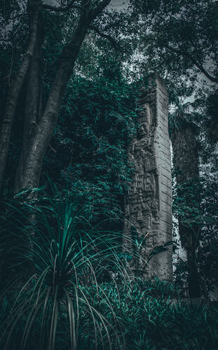 Mystisches Maya-Land: Im Urwald von Yucatan by Andreas Bromba, Photography for Sale on Singulart