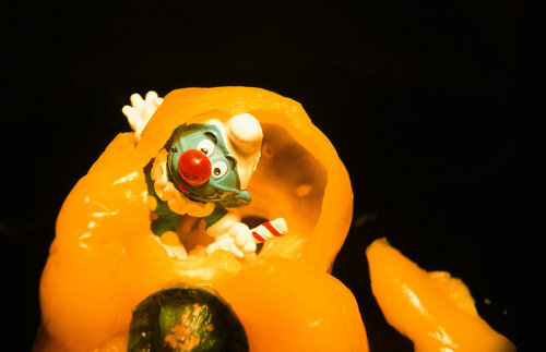 Überraschung! (Schlumpf in gelber Paprika) by Andreas Bromba, Photography for Sale on Singulart