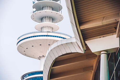 Hamburg: Messehallen und Fernsehturm by Andreas Bromba, Photography for Sale on Singulart