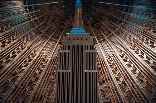 New York: Der innere Glanz des Empire State Buildings by Andreas Bromba, Photography for Sale on Singulart