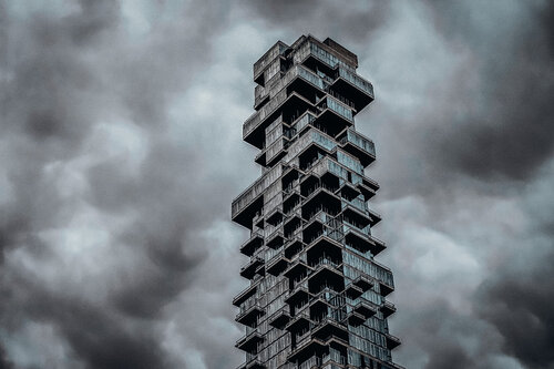 New York: Der Jenga-Tower (in Ghostbusters-Nähe) van Andreas Bromba, Fotografie te koop op Singulart