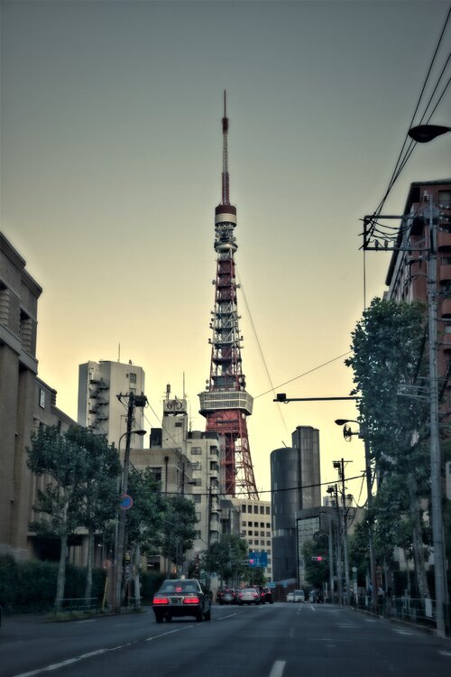 Tokyo - der Tokyo Tower im Sonnenuntergang Andreas Bromba