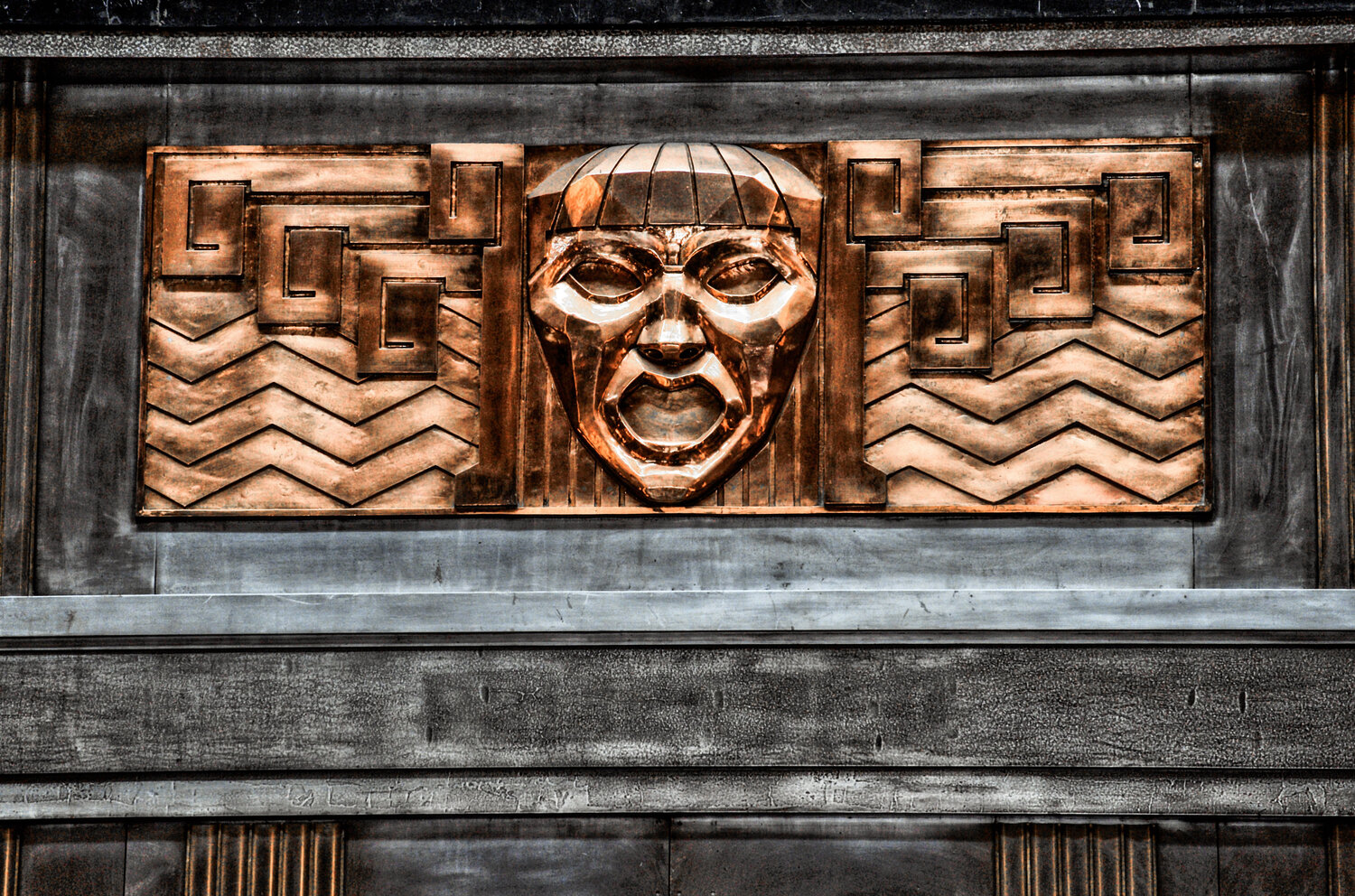 Mexiko-Stadt: Relief im Kulturpalast Andreas Bromba