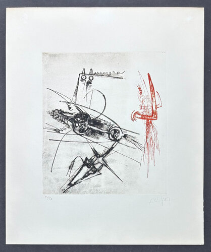 Wifredo Lam (1902 - 1982) - Tête de cheval - Color aquatint etching - 1975 by Wifredo Lam, Work on Paper for Sale on Singulart