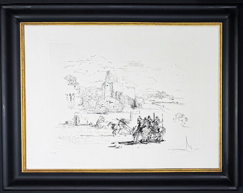 Salvador Dalì (1904-1989) - Rome and Cadaqués - Heliogravure and drypoint etching on Arches paper - 1972 by Salvador Dalí, Work on Paper for Sale on Singulart