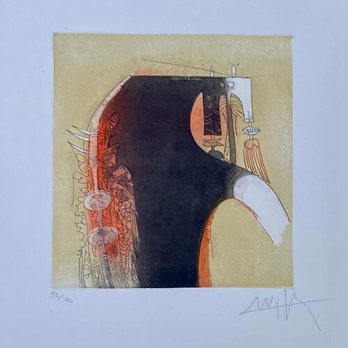 Wifredo Lam (1902-1982) - Coloured etching and aquatint - 1966 by Wifredo Lam, Work on Paper for Sale on Singulart