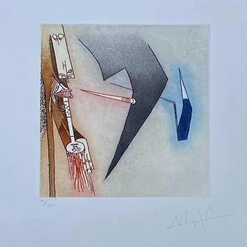 Wifredo Lam (1902-1982) - Coloured etching and aquatint - 1966 by Wifredo Lam, Work on Paper for Sale on Singulart