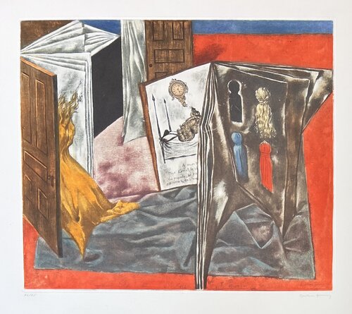 Dorothea Tanning (1910-2012) - Lettre d'Amour - Coloured lithograph on Arches paper - 1969 van Dorothea Tanning, Afdruk te koop op Singulart