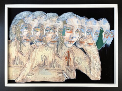 Munira Merve Celik (1994) - Untitled - Drawing, Collage or other Work on Paper - 2022 by Munira Merve Celik, 종이 for Sale on Singulart