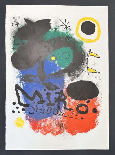 Joan Mirò (1893-1983) - Album 19 - Color lithograph on BFK Rives paper - 1963 by Joan Miró, Print for Sale on Singulart